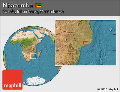 Satellite Location Map of Nhazombe