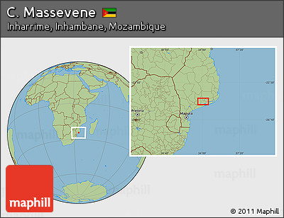Savanna Style Location Map of C. Massevene