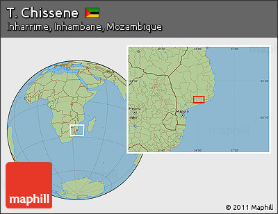 Savanna Style Location Map of T. Chissene