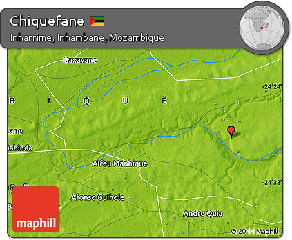 Physical Map of Chiquefane