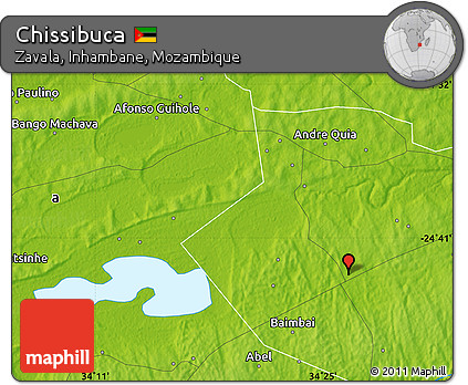 Physical Map of Chissibuca