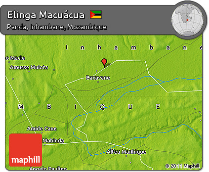 Physical Map of Elinga Macuácua
