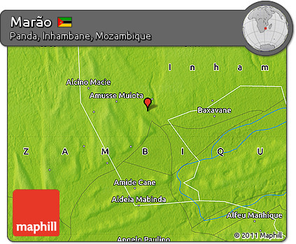 Physical Map of Marão