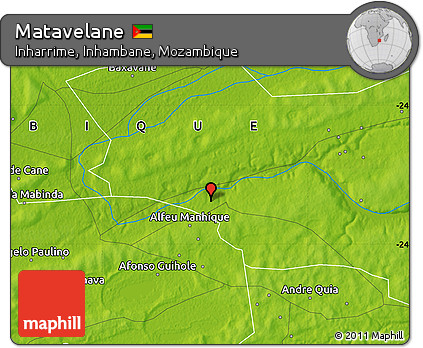 Physical Map of Matavelane