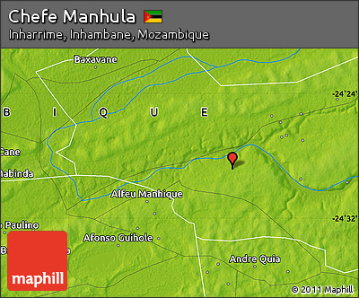 Physical Map of Chefe Manhula