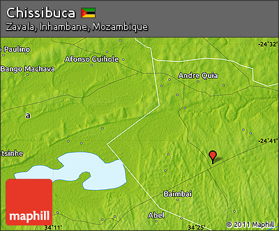 Physical Map of Chissibuca