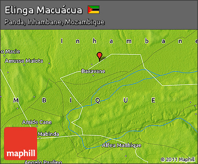Physical Map of Elinga Macuácua