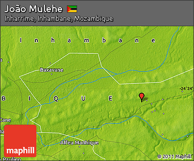 Physical Map of João Mulehe