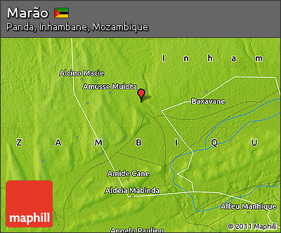 Physical Map of Marão