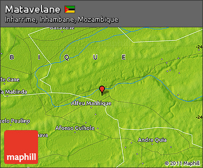 Physical Map of Matavelane