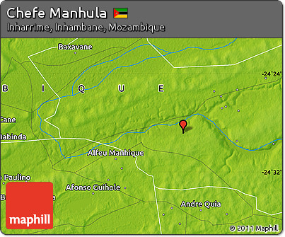 Physical Map of Chefe Manhula