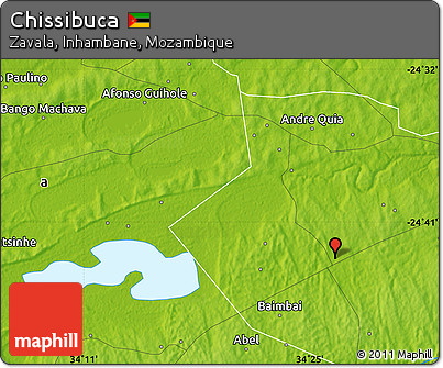 Physical Map of Chissibuca