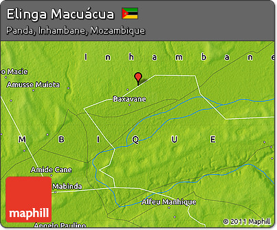Physical Map of Elinga Macuácua