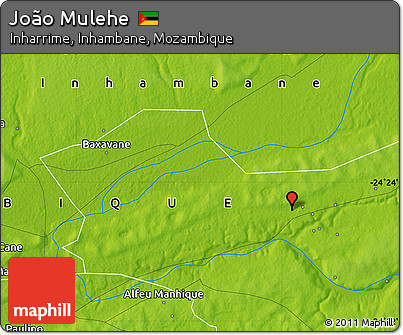 Physical Map of João Mulehe