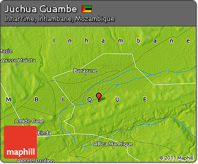 Physical Map of Juchua Guambe