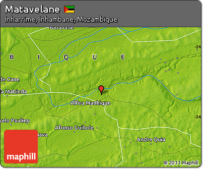Physical Map of Matavelane