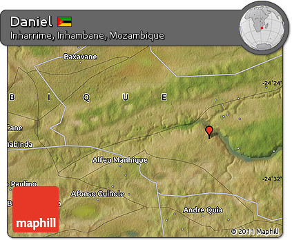 Satellite Map of Daniel