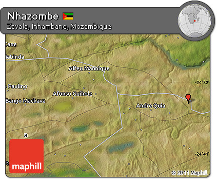 Satellite Map of Nhazombe