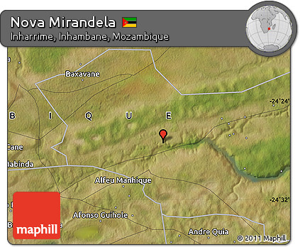Satellite Map of Nova Mirandela