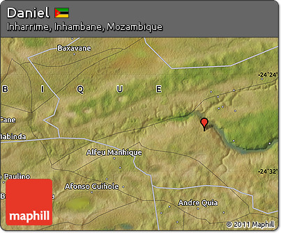 Satellite Map of Daniel