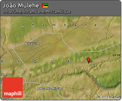 Satellite Map of João Mulehe