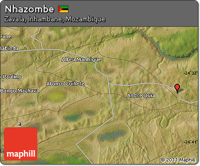 Satellite Map of Nhazombe