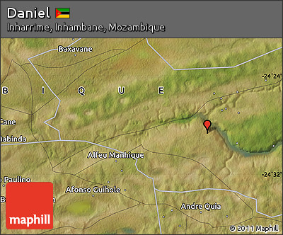 Satellite Map of Daniel