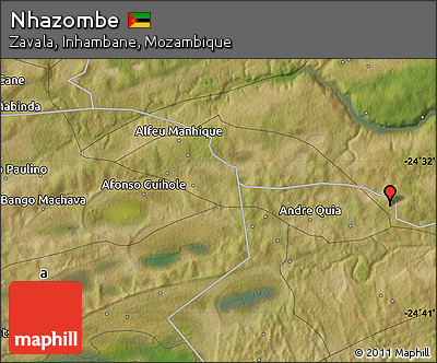 Satellite Map of Nhazombe