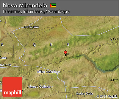 Satellite Map of Nova Mirandela