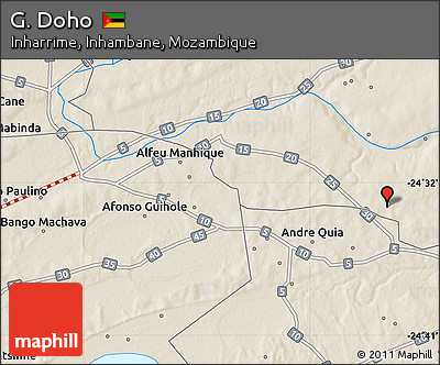 Shaded Relief Map of G. Doho