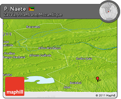 Physical Panoramic Map of P. Naete