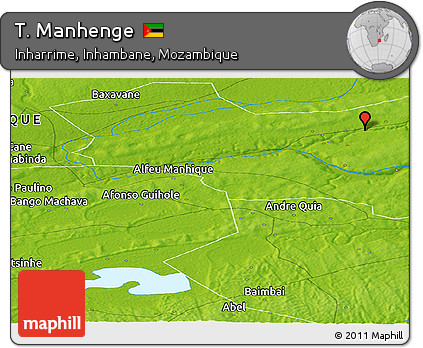 Physical Panoramic Map of T. Manhenge