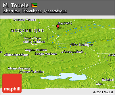 Physical Panoramic Map of M. Touele