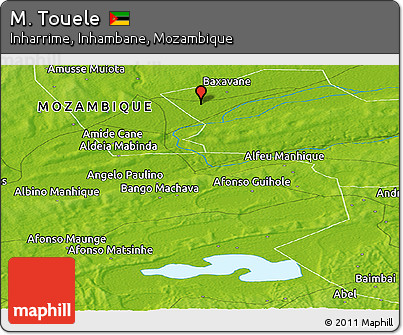 Physical Panoramic Map of M. Touele