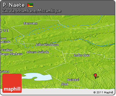 Physical Panoramic Map of P. Naete