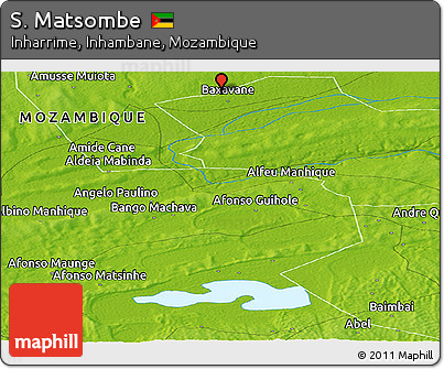 Physical Panoramic Map of S. Matsombe