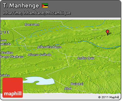 Physical Panoramic Map of T. Manhenge