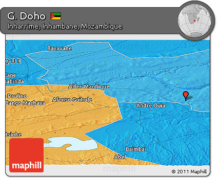 Political Panoramic Map of G. Doho