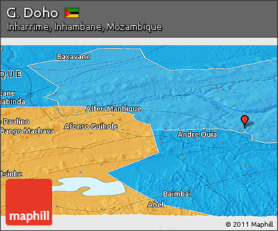 Political Panoramic Map of G. Doho