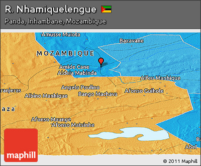 Political Panoramic Map of R. Nhamiquelengue