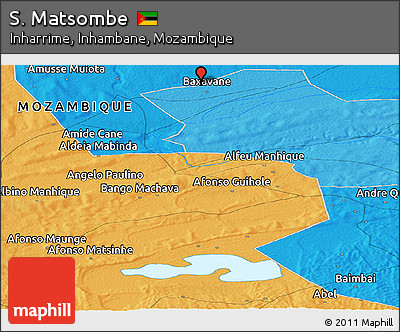 Political Panoramic Map of S. Matsombe