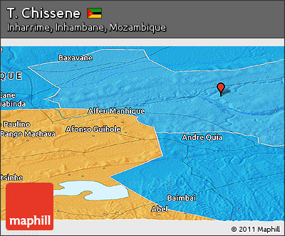 Political Panoramic Map of T. Chissene