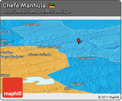 Political Panoramic Map of Chefe Manhula