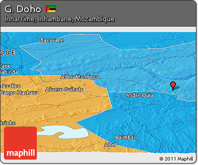 Political Panoramic Map of G. Doho