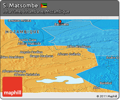 Political Panoramic Map of S. Matsombe