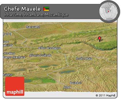 Satellite Panoramic Map of Chefe Mavele