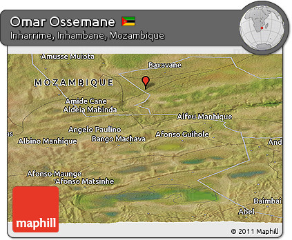 Satellite Panoramic Map of Omar Ossemane