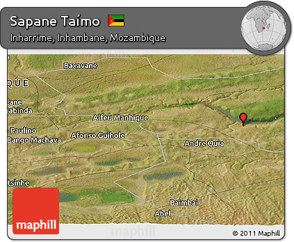 Satellite Panoramic Map of Sapane Taímo