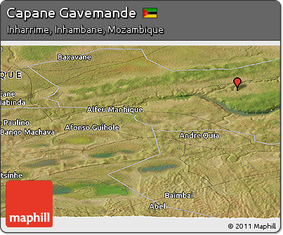 Satellite Panoramic Map of Capane Gavemande