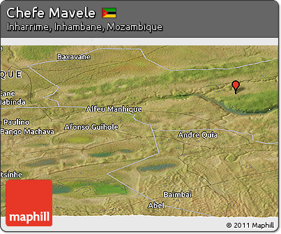Satellite Panoramic Map of Chefe Mavele